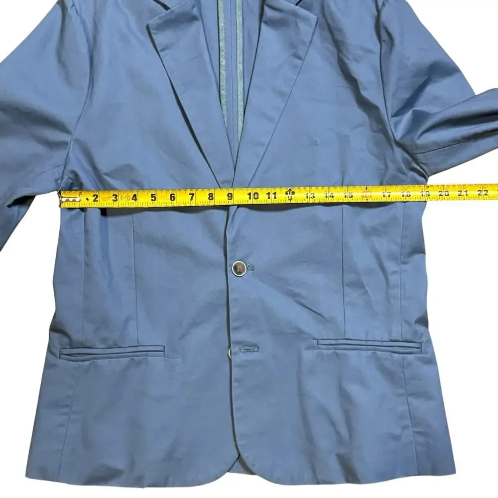 Men's Light Blue Two-Button Sport Coat - Casual Tailored Blazer